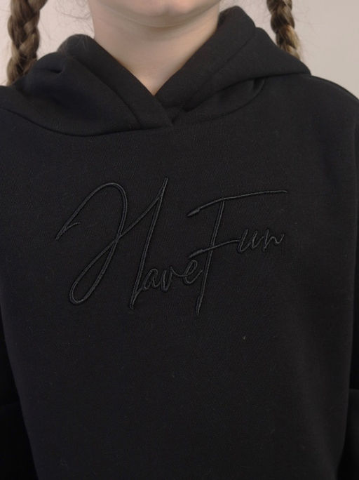 CRB wear / CWJG 63942-22 Толстовка для девочки,черный  фото 2