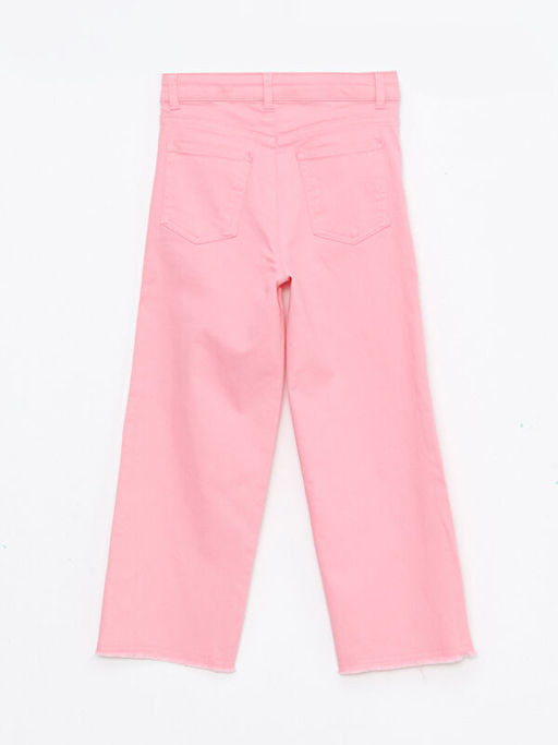 Basic Geni? Pa?a Gabardin K?z ?ocuk Pantolon - Waikiki фото 3