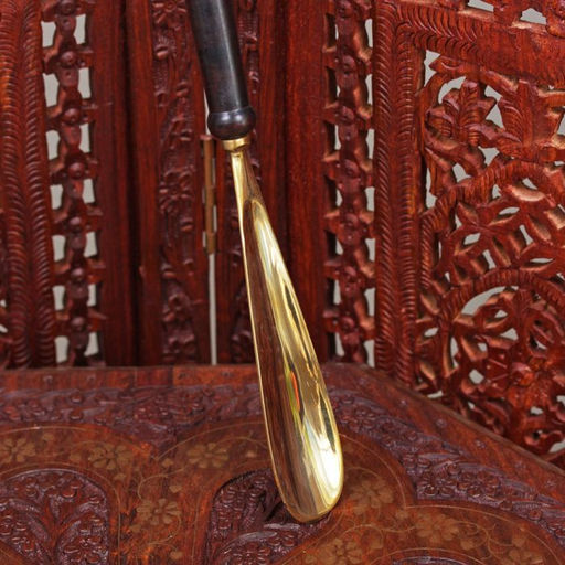 Ложка для обуви «Петелька», 51×4×2.5 см, латунь