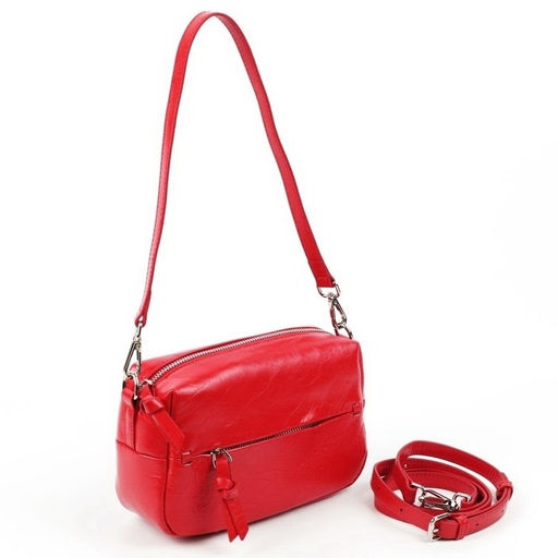 Женская кожаная сумка бочонок через плечо 0051-2 - Cidirro фото 2