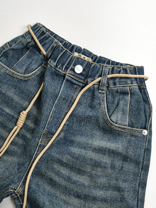 Джинсы для девочек прямого кроя 33-69031 синий - Mini maxi фото 12