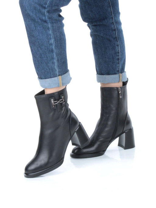 04-M3-L810 BLACK Ботинки зимние женские (натуральная кожа, натуральный мех) - Фабричный китай фото 2
