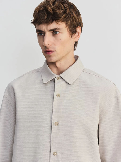 Рубашка из льна и хлопка / Zarina  фото 6