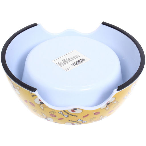 Миска из нержавеющей стали "ЛЮБИМЫЙ БРО", корги, 14*17.5*6см (наклейка)