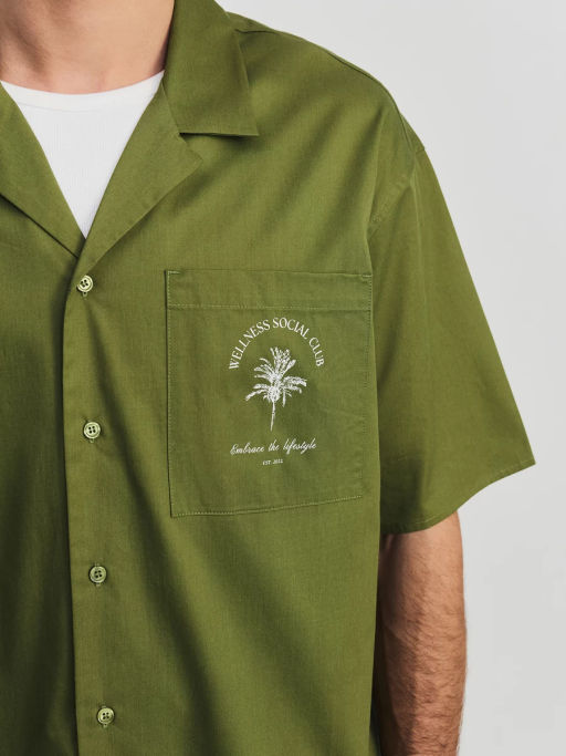 Рубашка с вышивкой на груди ZR2605043009-15 / Zarina