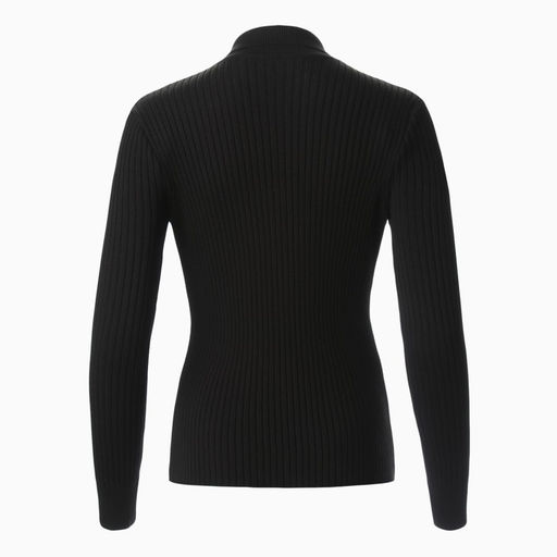 Джемпер женский на пуговицах MINAKU: Knitwear collection, чёрный, размер 46-48