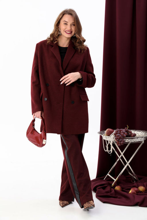 Костюм NIKVA н945-1 бордо  фото 4