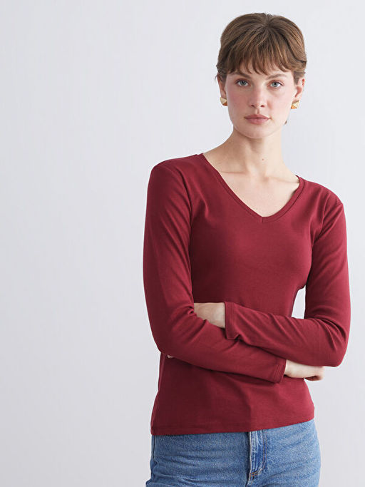 V Yaka Uzun Kollu Kad?n Ti??rt