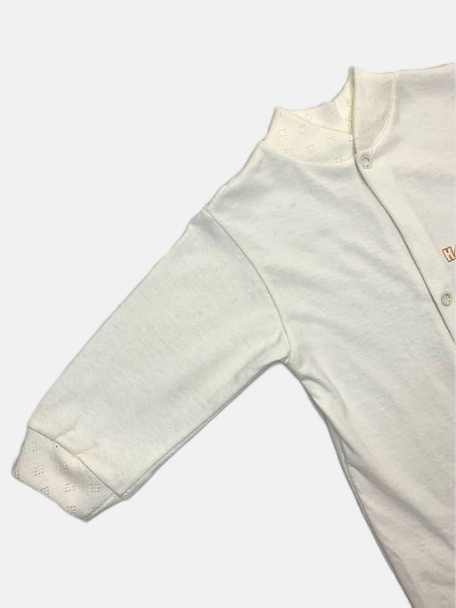 Комбинезон супрем белого цвета, унисекс, арт.A-KB152-SU, рукав длинный - Мамин малыш фото 2