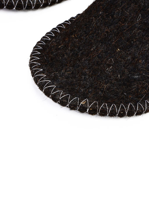 Тапочки для бани, шерсть 100%, серые, «Добропаровъ»