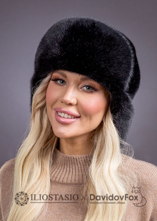 шапка Ушанка экомех блэк - Davidovfox фото 3