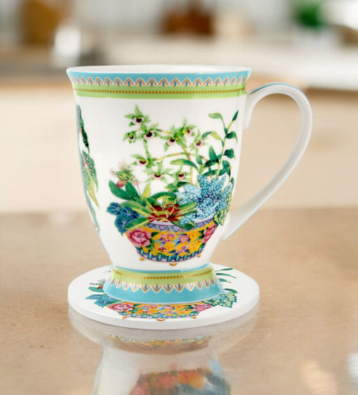 Кружка с подставкой Орхидея, 0,3 л - Maxwell & Williams фото 7