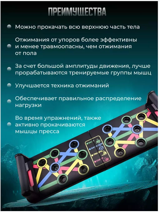 Доска для отжиманий с платформой