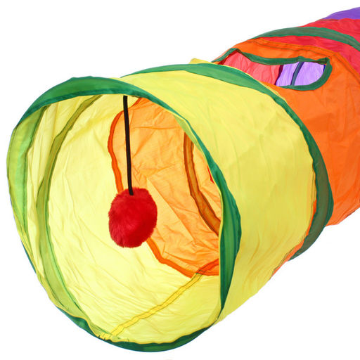 Игровой туннель для животных "МурМяу", цвет как на фото, 120*24см