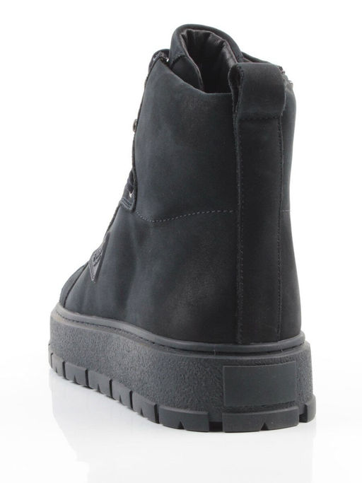 05-AW1002-6M DK. BLUE Ботинки зимние мужские (натуральная кожа, натуральный мех)