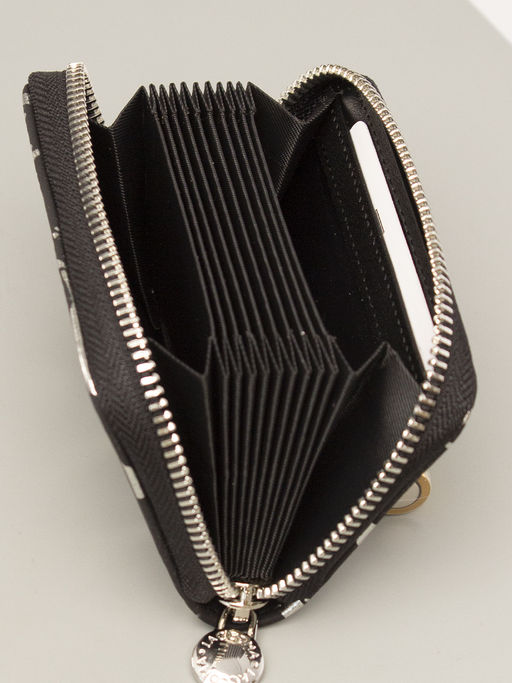 LACCOMA кредитница LA-6377-черный-серебристый натуральная кожа  фото 4