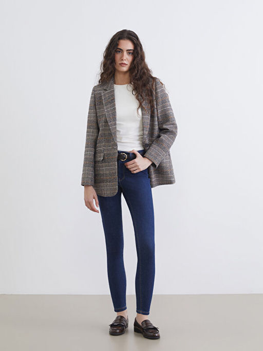 Beli Kemerli Mercury Skinny Fit Kad?n Jean Pantolon