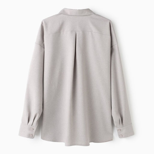 Блузка женская MIST plus-size, размер 52, серо-бежевая