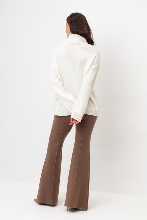 ЕВ 408/ш/темно-бежевый брюки жен