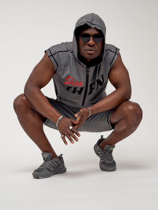 Спортивный костюм летний мужской серого цвета 2264Sr - FUYOUKAI фото 6