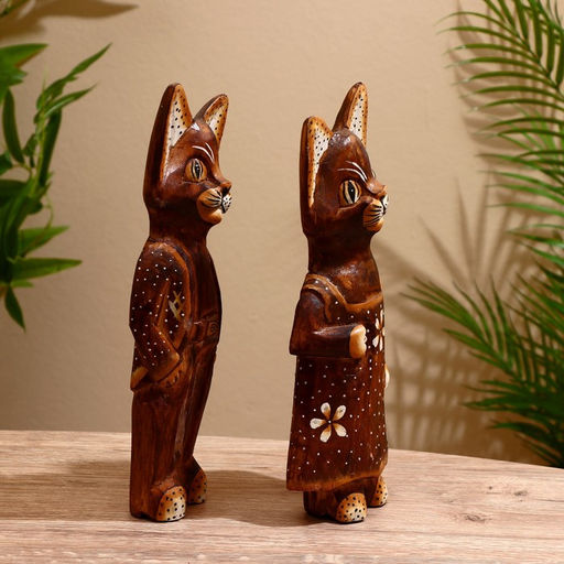 Сувенир «Парочка», 11×9×30 см, дерево