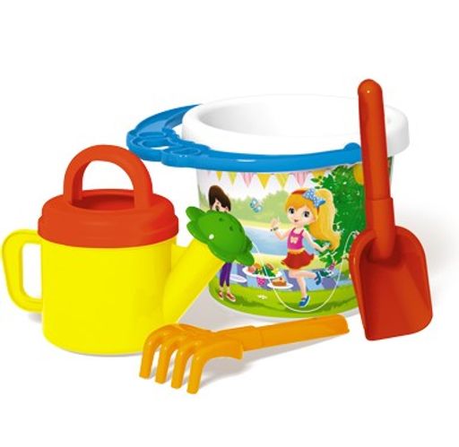 Набор для песка №123: ведро, совок, грабли, лейка (01823, "Stellar")