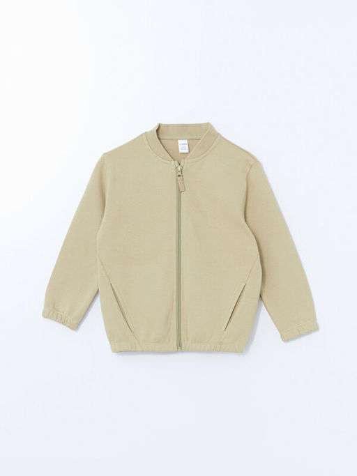 Basic Erkek ?ocuk Fermuarl? Sweatshirt