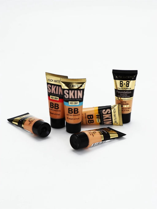 Цена за 2 шт. Матовый BB крем для лица оттенок 02, 40 мл (Светлый)