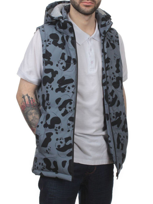 2118 GRAY Жилет мужской (100 гр. синтепон) - Fashion фото 6