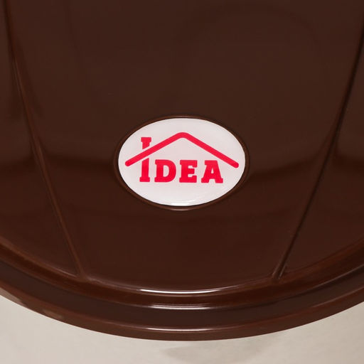 Контейнер для мусора, 7 л, с педалью, бежевый мрамор