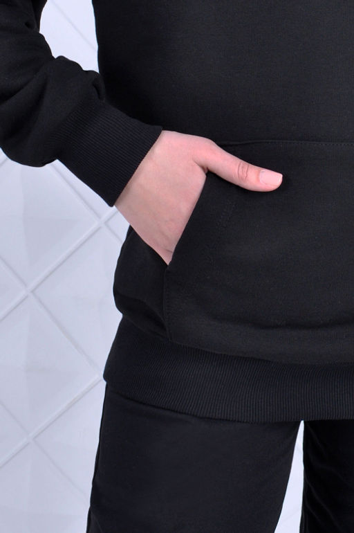 Арт. 15101 Худи женское оверсайз 44-52 (5 шт) Цвет:черный