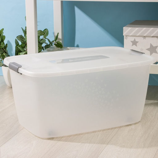 Бокс универсальный, 46 л, 60×40×29 см, на колёсиках, МИКС