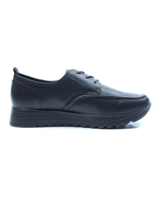 03-5308 BLACK Полуботинки женские (натуральная кожа)