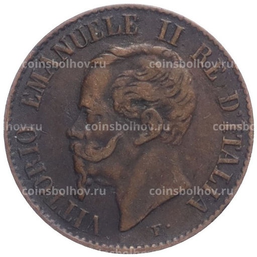 Монета 1 чентезимо 1867 года M Италия