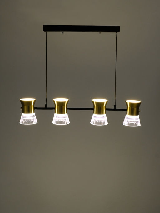 Светильник «Авион»LED 40 Вт 4000К черно-золотой 90×11×12-212 см