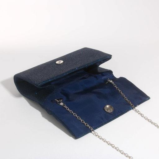 Сумка-клатч на магните, цвет тёмно-синий - Simaland фото 6