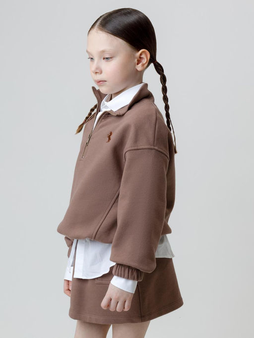 КР 302821/капучино к631 джемпер (свитшот) для дев - Crockid фото 4