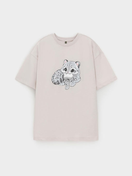 КР 302871/бежевый 4002 к623 фуфайка (футболка) для дев - Crockid фото 2