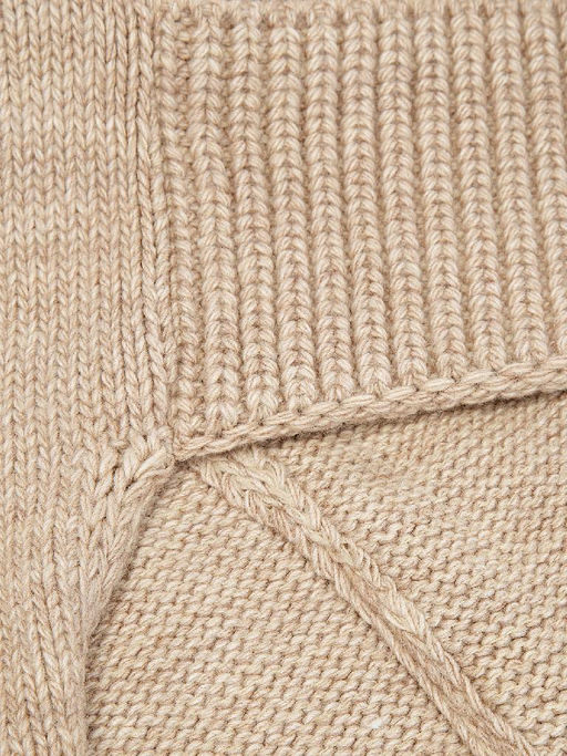 Капор жен. шерсть+акр LB-N88056 beige melange - Labbra фото 8
