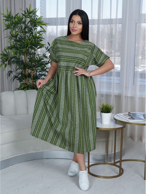 Анабель платье женское (горчица) - Lovetex фото 10