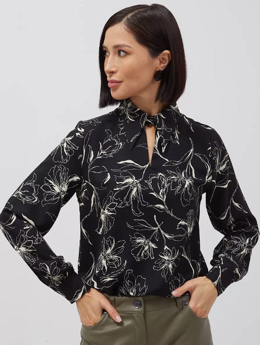 Блузка черная - Tantino фото 11