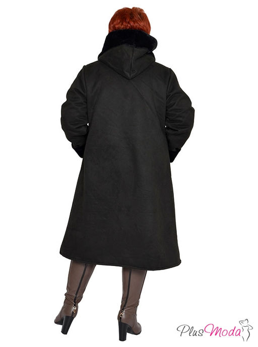 Жакет-дубленка Модель №1447 размеры 44-84 - Plusmoda фото 5