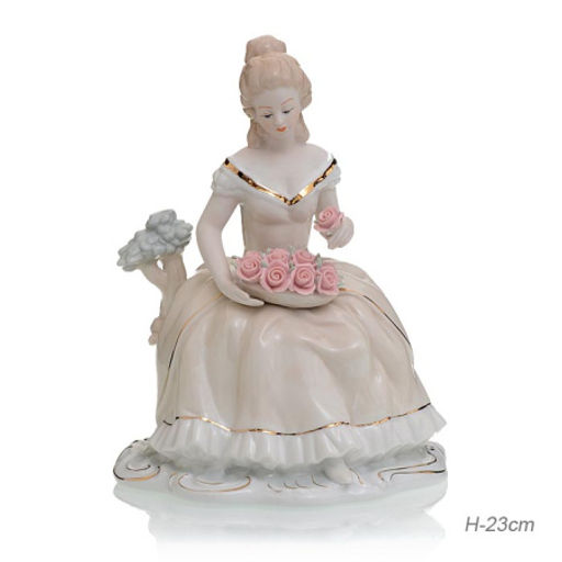 Статуэтка Дама с цветами 23 см / HP3156 /уп 18/ - Галеонтрейд фото 11