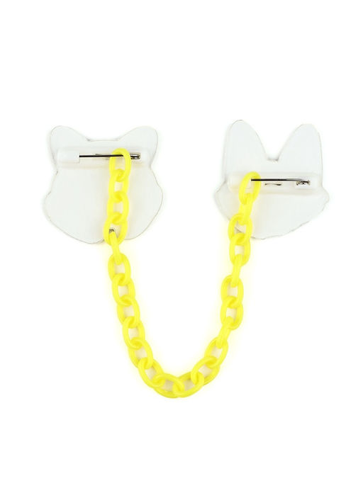 Цена за 2 шт. Значки на цепочке Корги, 13?10 см, набор 2 шт.