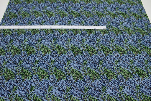 Импорт. хлопок Ивушка цв.сине-голубой, ш.1.45м, хлопок-100%, 100гр/м.кв - Купава фото 7