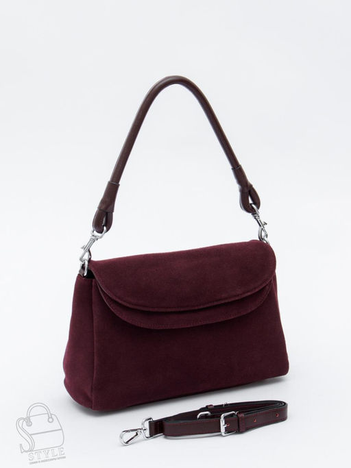 Сумка женская кожаная 0037VG wine purple Vitelli Grassi