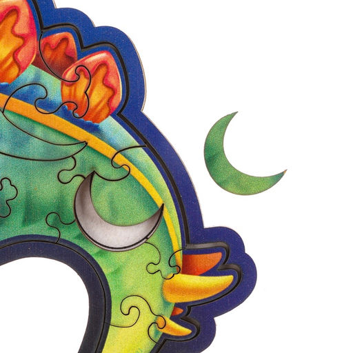 Пазл деревянный фигурный Стегозавр, 67 элементов - Лесная мастерская фото 5