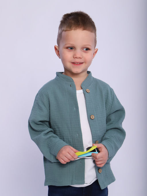 РБ016 Рубашка Муслин (фисташковый) - Милаша фото 14