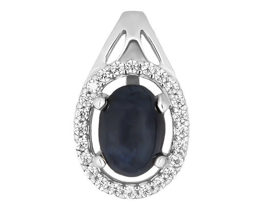 Подвеска, сапфир корунд звездчатый, SL-RIC7