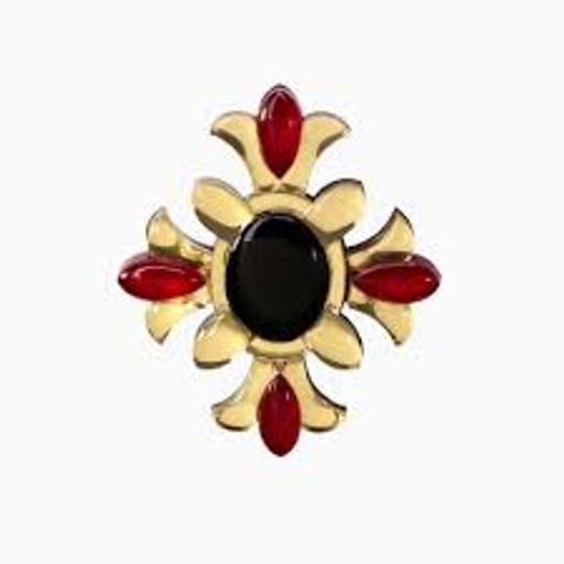 Брошь Винтаж №6 Red - Orgalica фото 2